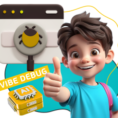 Тестирование & Vibe Debug. Охотники за багами - КИБЕРшкола программирования для детей, компьютерные курсы для школьников, начинающих и подростков - KIBERone г. Баксан