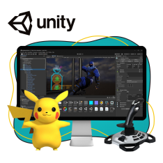 Мир игр на Unity 2D на популярном движке + AI-помощники - КИБЕРшкола программирования для детей, компьютерные курсы для школьников, начинающих и подростков - KIBERone г. Баксан