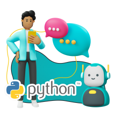 Умный чат-бот на Python - КИБЕРшкола программирования для детей, компьютерные курсы для школьников, начинающих и подростков - KIBERone г. Баксан