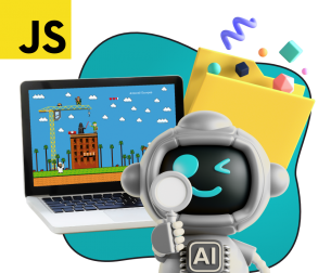 Язык программирования JavaScript + AI. Проектное обучение + геймификация + AI-помощники - КИБЕРшкола программирования для детей, компьютерные курсы для школьников, начинающих и подростков - KIBERone г. Баксан