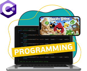 Программирование на C#. Удивительный мир 2D-игр - Школа программирования для детей, компьютерные курсы для школьников, начинающих и подростков - KIBERone г. Баксан