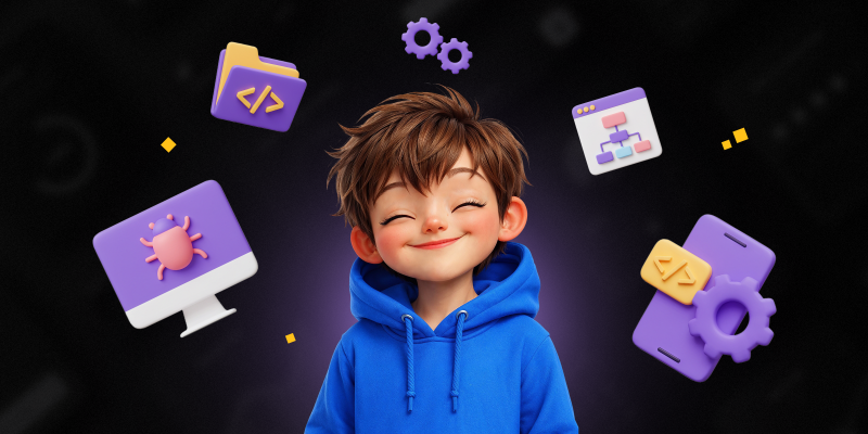 Идеальный сайт с нуля: код, дизайн и AI-помощник - КИБЕРшкола программирования для детей, компьютерные курсы для школьников, начинающих и подростков - KIBERone г. Баксан